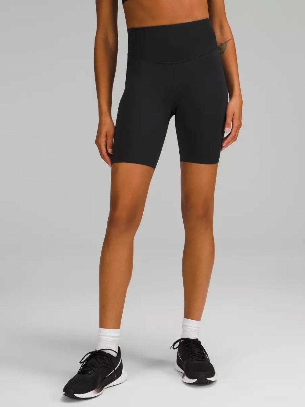 Lululemon Black Base Pace HR Biker Shorts 8” Size 2